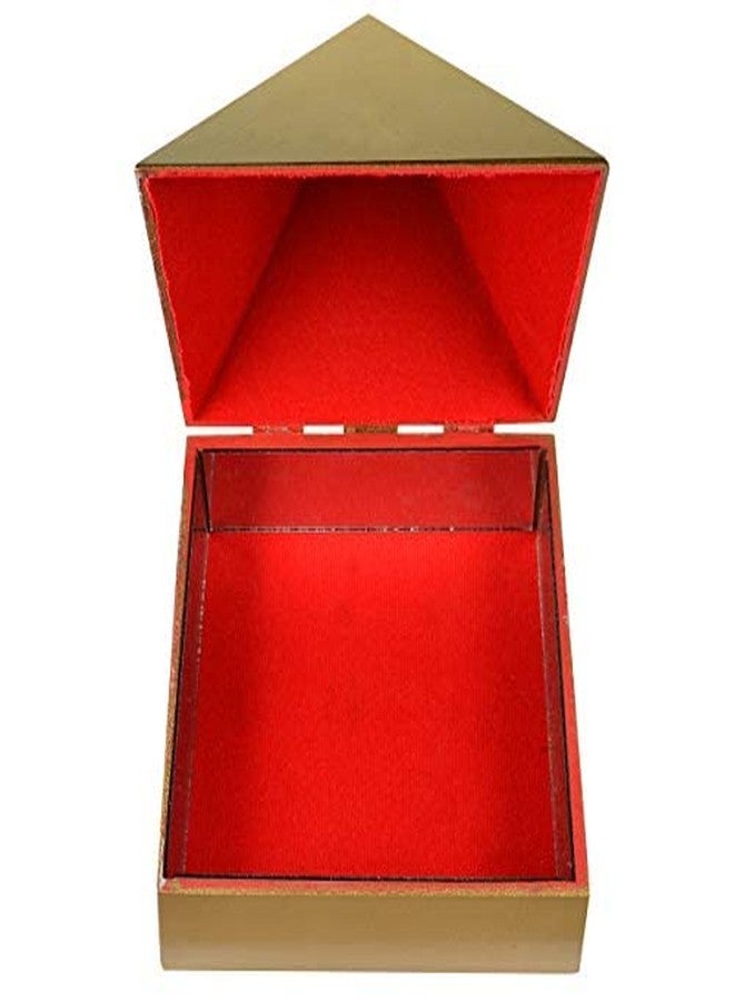 Crystu Wooden Pyramid Wish Box Size 15.2 cm 6 inch Wish Box for Reiki Wish Healing and Crystal Healing Wish Box - Image 4